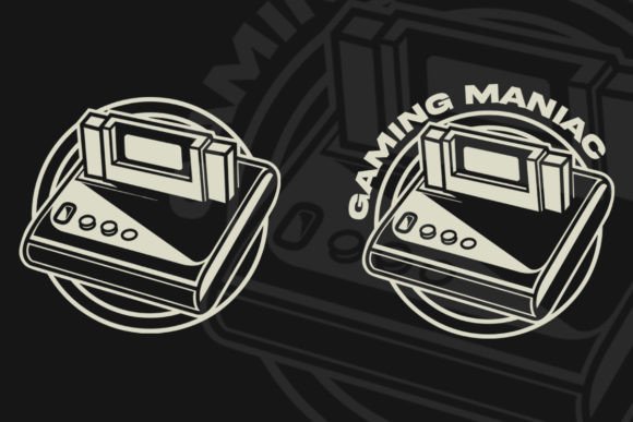 Gaming Maniac Vintage Logo for Classic Branding