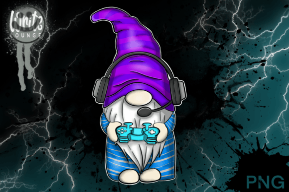 Gnome Gaming Gamer: Your Playful High-Resolution Digital Mascot