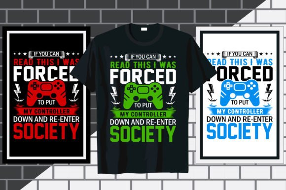 If You Can Read This Gaming Typography Design: A Versatile Asset for Print-On-Demand