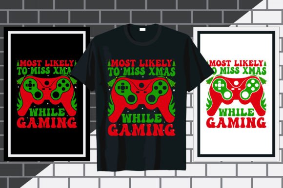 Miss Xmas Gaming Typography: The Ultimate Design for Your Print on Demand Empire
