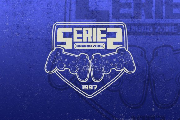Series Game Zone Vintage Gaming Logo Package