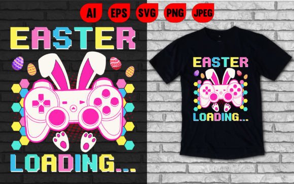 The Gaming Easter Loading T-Shirt: A Unique Digital Design