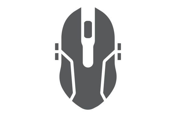 The Gaming Mouse Glyph Icon: A Digital Design Asset for Interface and Branding