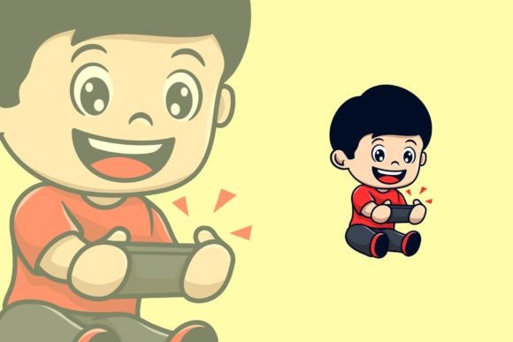 Why Designers Love the Cute Boy Mobile Gaming Cartoon